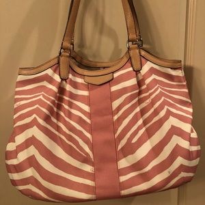 Coach Zebra Print Handbag